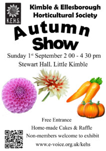 Kimble and Ellesborough Horticultural Society Autumn Show @ Stewart Hall, Little Kimble