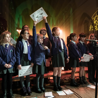 Choir singing at Crolfest