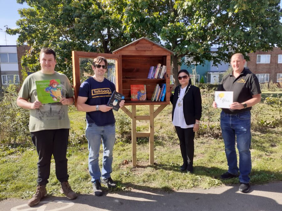 Prebendal Little Library unveiled by Deputy Town Mayor