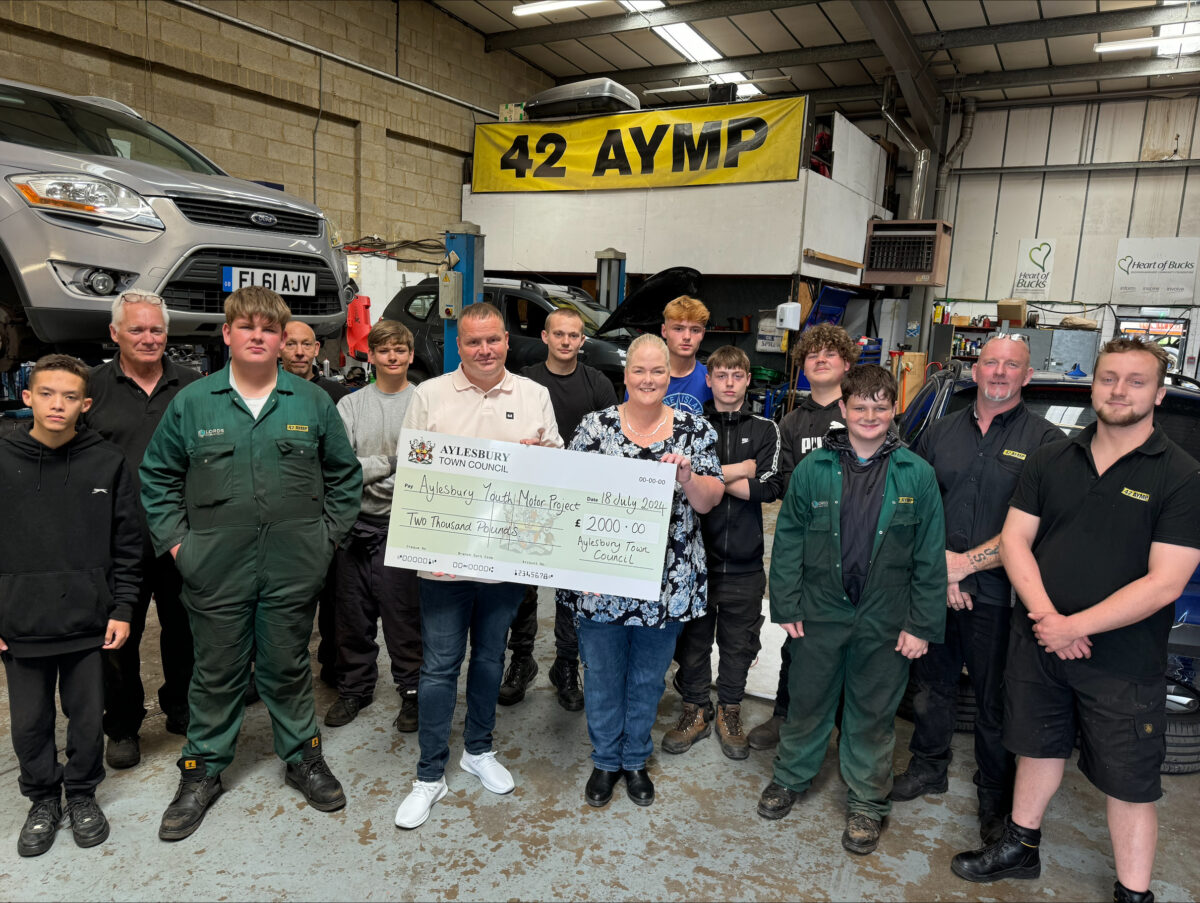 Aylesbury Motor Group with their grant cheque