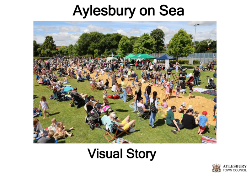 Aylesbury On Sea Visual Story Book Cover Page