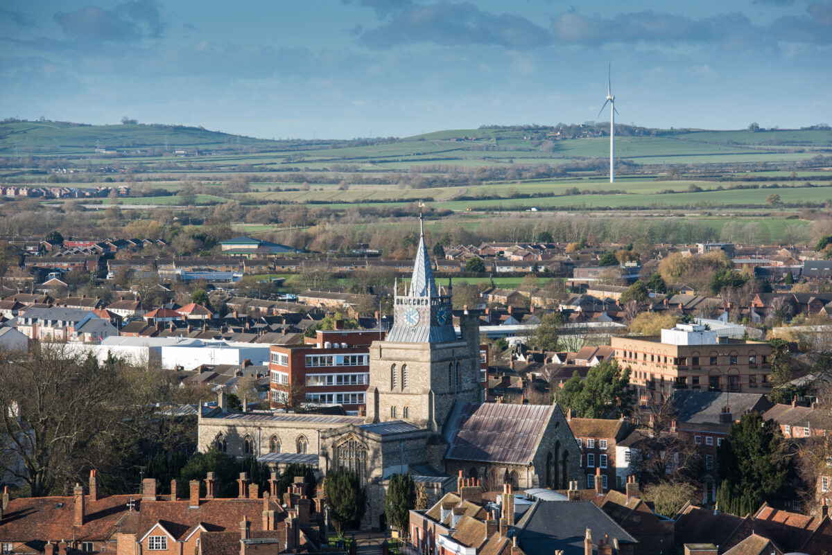 Aylesbury birds eye view