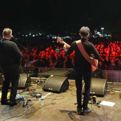 The Dung Beatles performing on stage