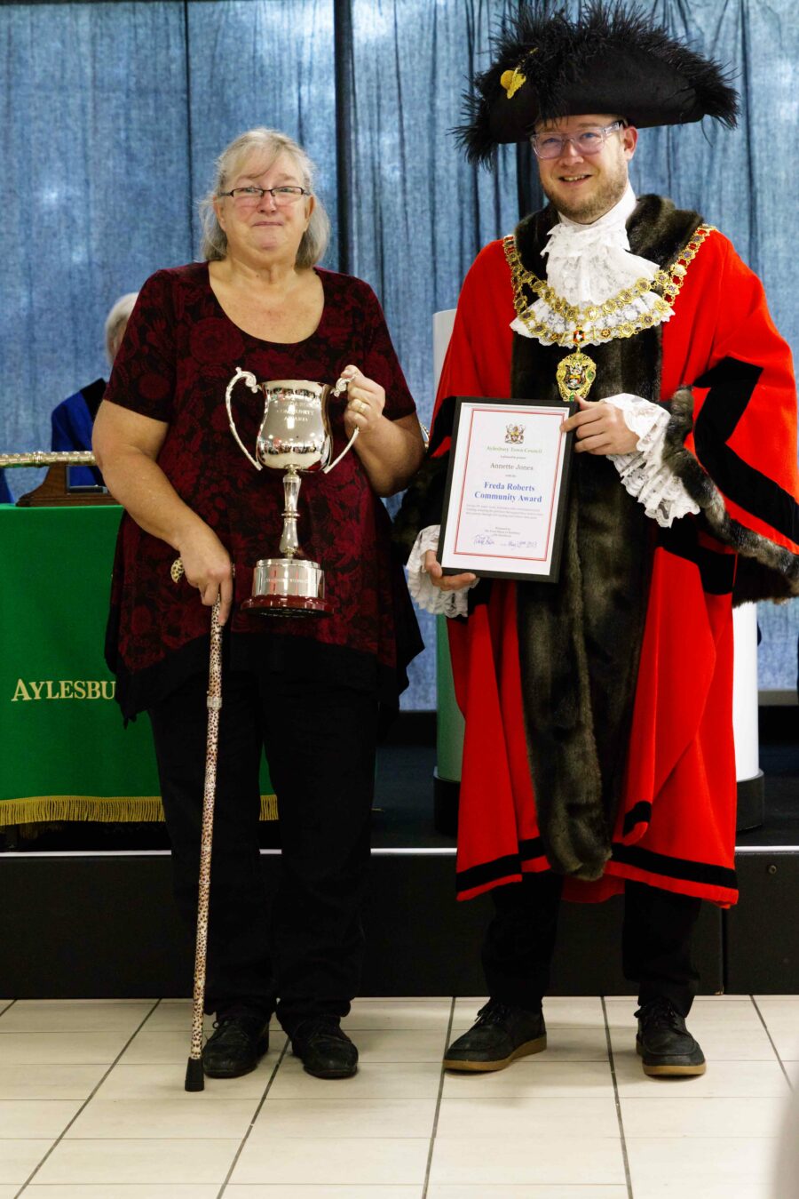 2023 Award winner with Mayor