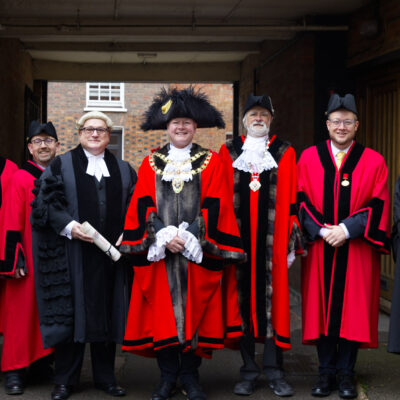 Mayor Of Aylesbury With Deputy Mayor, Town Cllrs, Town Clerk And Deputy Town Clerk